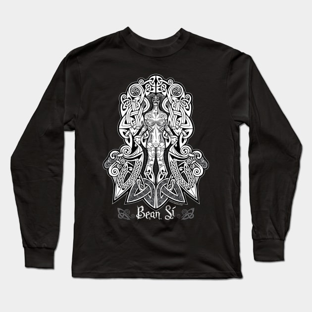 Banshee (bean sí) Long Sleeve T-Shirt by celtichammerclub